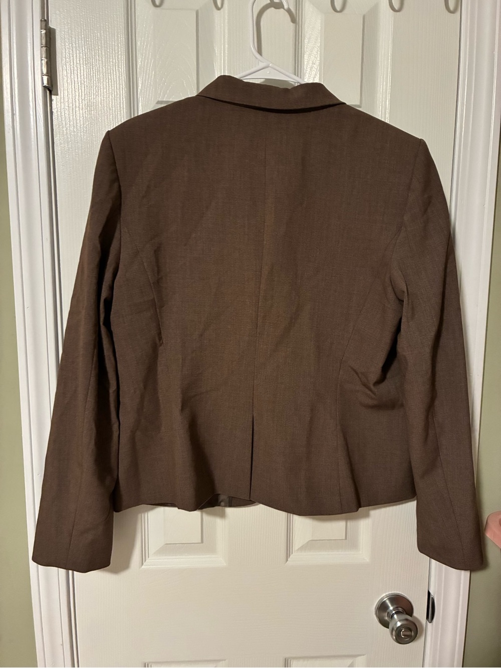 Calvin Klein Women's Brown Notch-Lapel Blazer - Picture 6 of 6